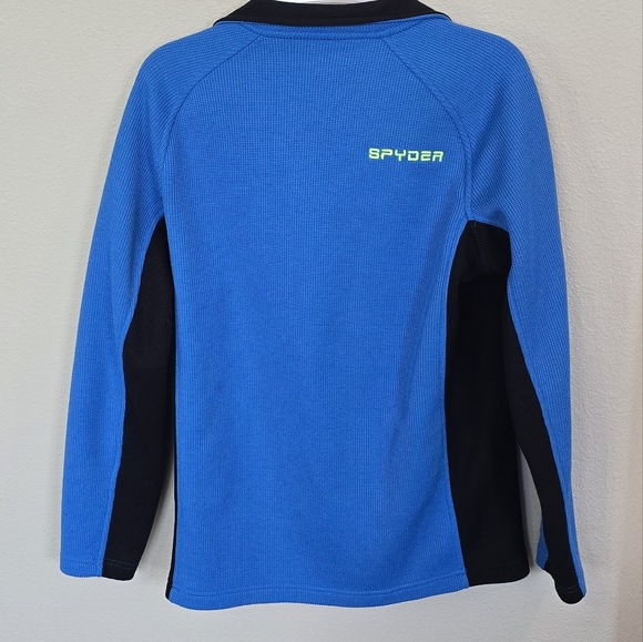 SPYDER Boys Constant Full Zip Stryke Sweater Jacket Blue Jacket XL 18 - Picture 3 of 16